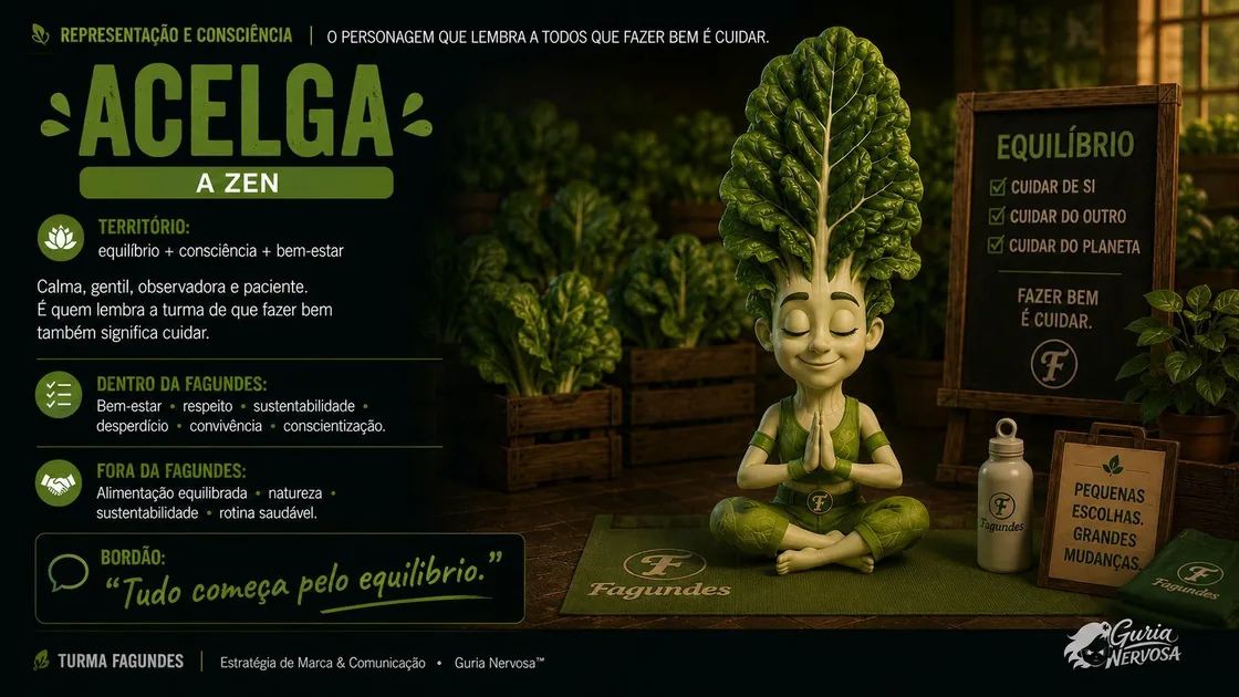 Apresentação da personagem Acelga