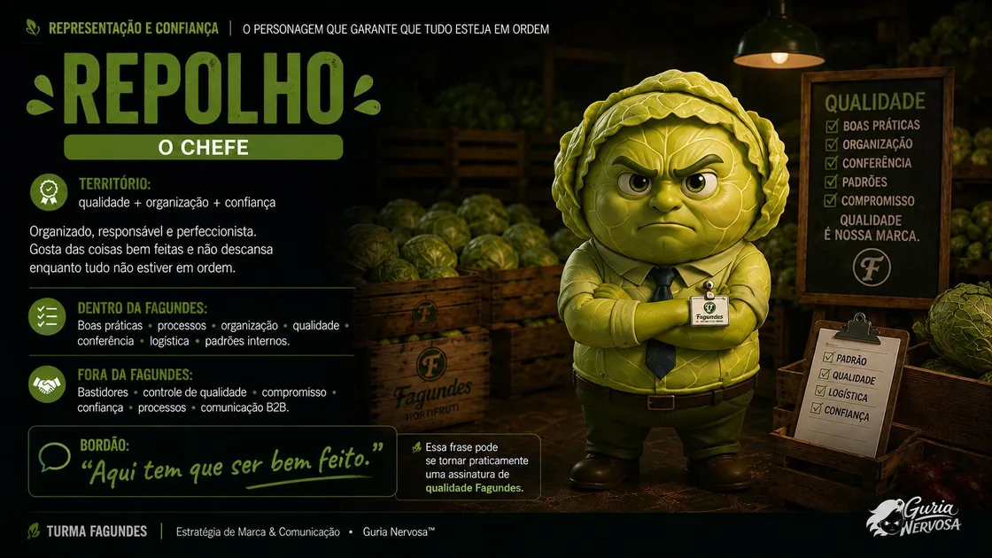 Apresentação do personagem Repolho