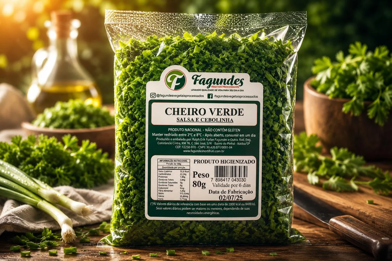 Embalagem de Cheiro Verde Fagundes